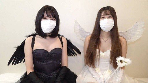 FC2PPV-4824635 Harem sex with two cute, angelic female college students who have just started school!
